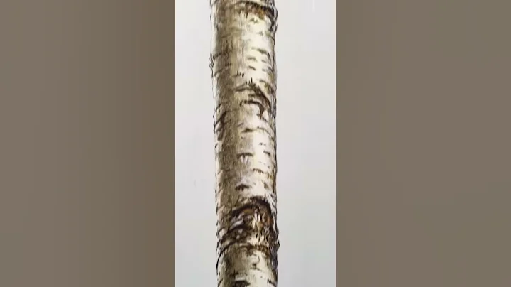 white birch 12 x 72 oil on wood daniel tousignant