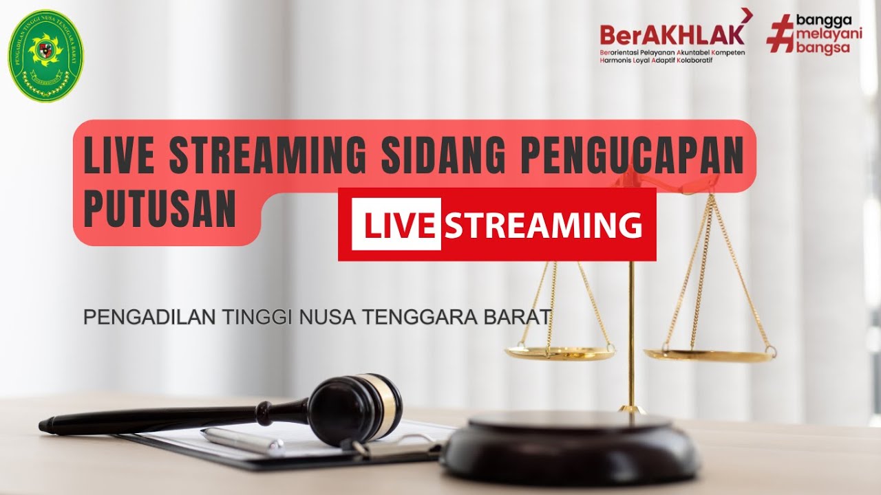 Sidang Pengucapan Putusan Perkara Pidana Banding Tipikor No. 22/PID.TPK/2025/PT MTR