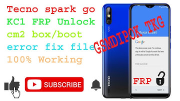 TECNO Spart GO (KC1) FRP Unlock Android 9.0 CM2 #cm2Boot Error Fix Solution Now. Dipok Telecom
