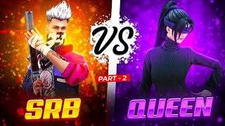 SRB vs Attitude Queen 👑💖😡 || 1vs1 Girl vs Boy 🔥🔥 || @funwithsrbyt || #freefire #1vs1 #viral