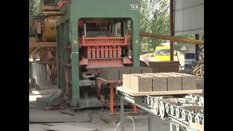 Complete prodcution line QT8-15 automatic cement block brick making machine working process