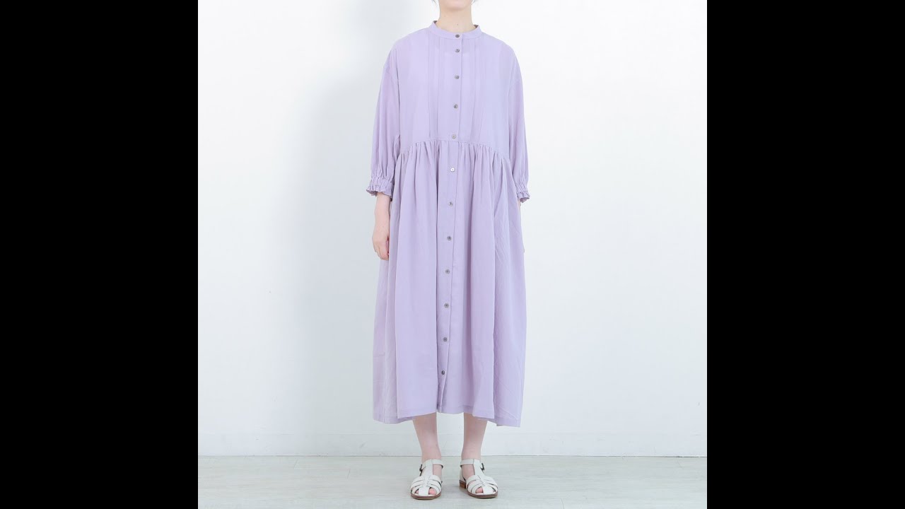 TUTIE.｜コットンボイルガーゼタックギャザーワンピース - TUTIE