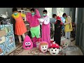 BEHIND THE SCENE SQUID GAME COSTUME | UNBOXING COSPLAY SQUID GAME PATRICK STAR MASHA BOBOIBOY UPIN