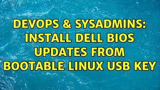 Celebrity DevOps & SysAdmins: Install Dell BIOS updates from bootable linux USB key (4 Solutions!!) Wealth