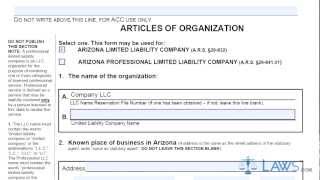 Articles of Organization Domestic LLC LL0004
