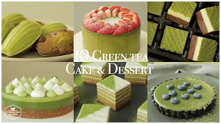 10 Рецептов тортов и десертов с зеленым чаем | Видео о выпечке | Чизкейк Матча