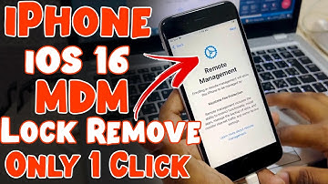 iPhone 📱iOS 16 MDM/Remote Management Lock Remove Only One Click ✅All Fixed Error with Unlock Tool