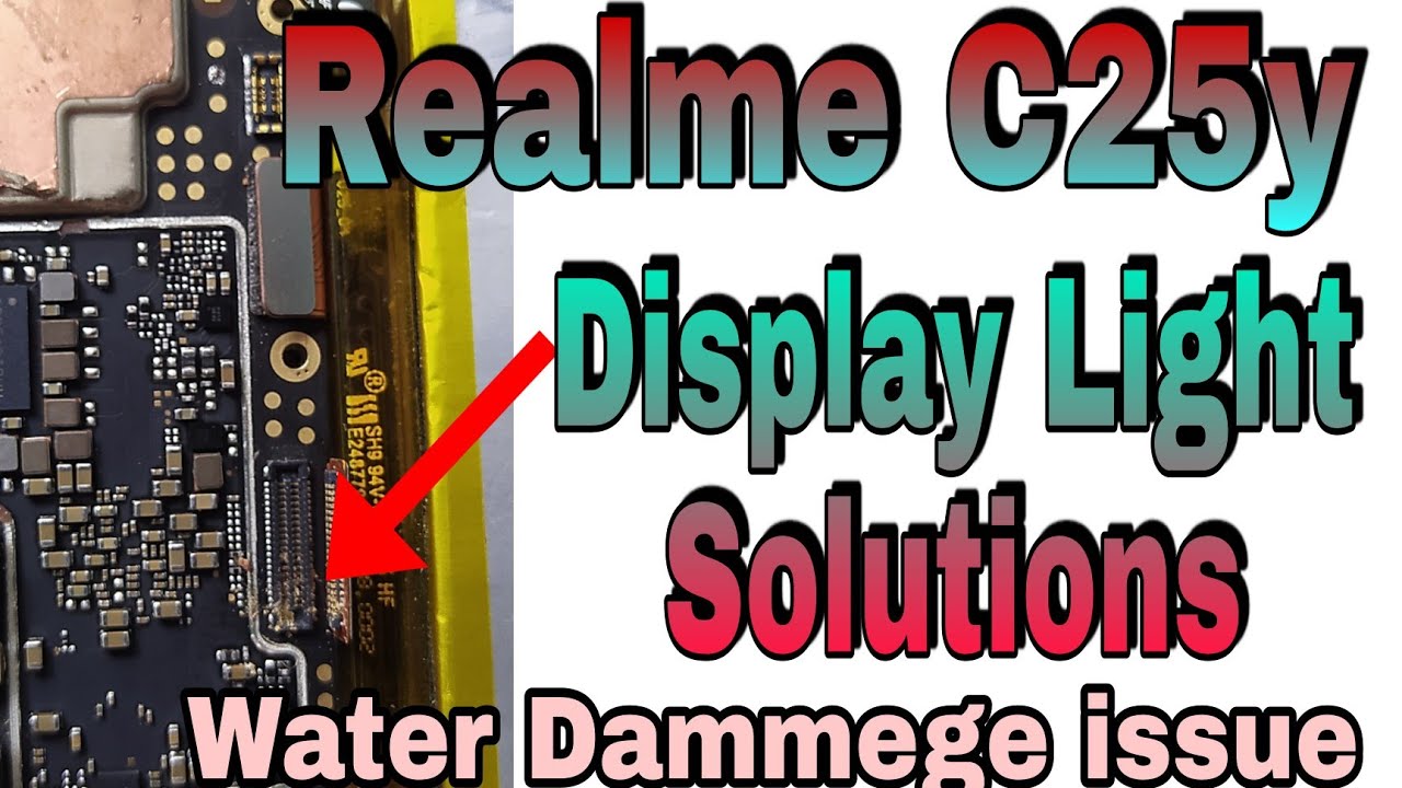 REALME C25Y / display, light, touch, diode mode