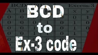 BCD to EXCESS-3 code converter in Hindi.....