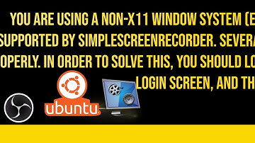 you are using a non-x11 window system (e.g. wayland) which is currently not supported by simplescree
