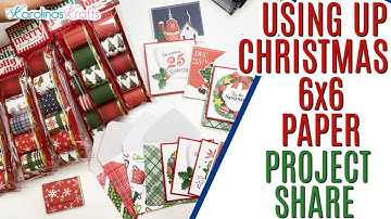 What I Made using White Christmas 6x6 Paper Pad & Smashing Another 6x6 Pad!