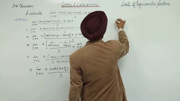 MUST SEE ICSE CLASS 11 MATH l LIMITS l Important Question 7 I Limit of trigonometric functions l L23