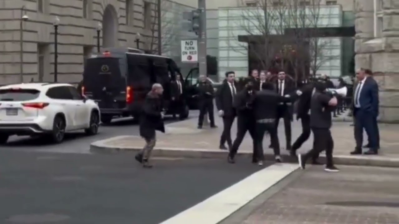 Aliyev Bodyguards Attack Peaceful Protesters in Washington, DC During Trump's Board of Peace Summit