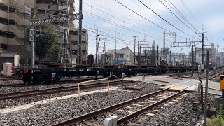 乗馬踏切にて、JR貨物EF210形300番台326号機+チキ8B 通過シーン