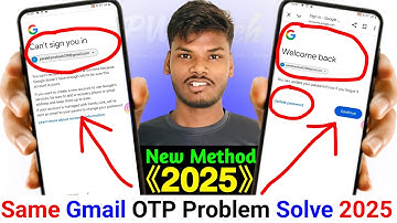 Same Gmail OTP Problem Solve 2025 l How to recover Gmail Easy Step-by-Step Solution l Gmail Recovery