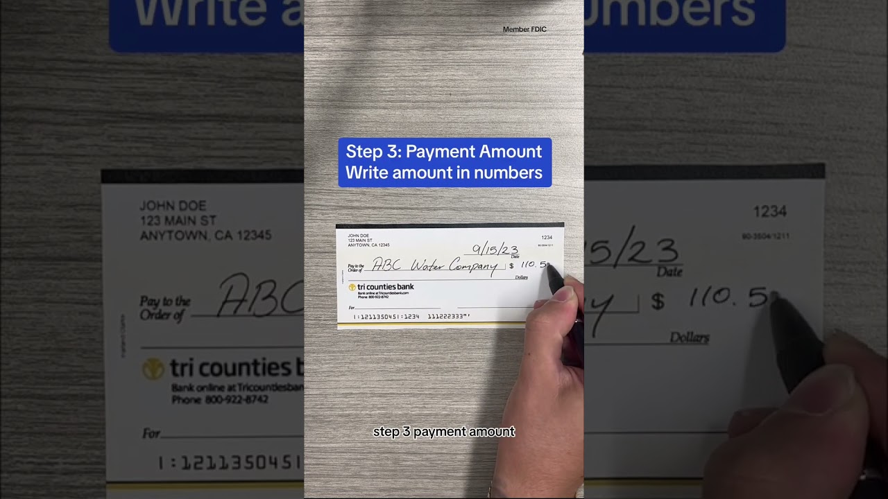 How to Write a Check