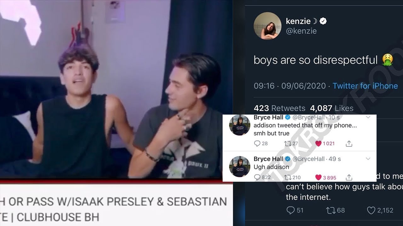 IsaakPresley  Sebastian says they would smash AddisonRae Kenzie Abbyrao Brycehall Jadenhossler