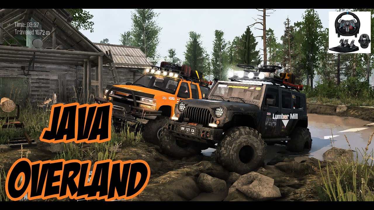 Java Over Land 2020 | Spintires Mudrunner Multi Player | Logitech G29 ...