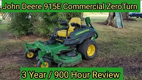 John Deere 915E - 3 Year / 900 Hour Review - John Deere 915 E Commercial Zero Turn Mower Review.