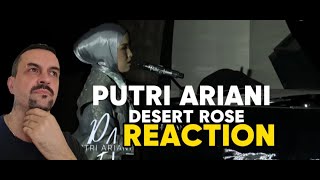 Putri Ariani - Desert Rose cover LIVE (Indonesian culture and creativity 2024) REACTION