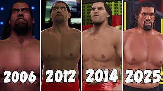 Celebrity Evolution of The Great Khali Entrance 2007 -2025 - WWE Games Wealth