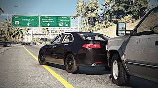BeamNG Drive  Realistic Freeway Crashes #4