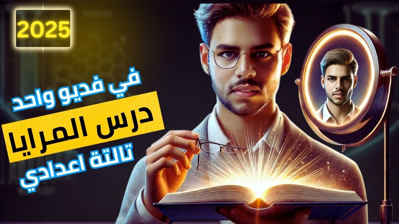 شرح درس المرايا الصف الثالث الاعدادي الترم الاول ، الدرس الاول الوحدة الثانية