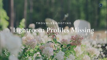Lightroom | Profiles are missing or not showing after installation