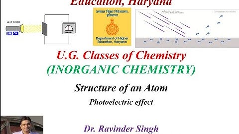 Atomic Structure Part 13 Photoelectric Effect