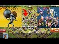 The Bomber Attack X 2200 BOMBER VS ALL MAX LEVEL TROOPS IN CLASH OF CLANS