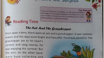 Moral Value for Class 3 ( Ch-2 Always Save the Surplus)