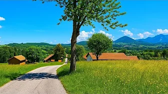 30-Min Spring Ride Through Bavaria 🌸🚴 | From Miesbach to the Alps | 4K Virtual Workout