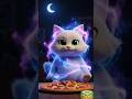 Midnight Pizza Horror 😨🐱 # AI  #shorts #viral #cartoon #aistory #cat #horror #catvideos #shorts