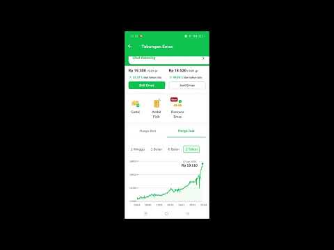 Melihat kenaikan harga emas di aplikasi pegadaian digital