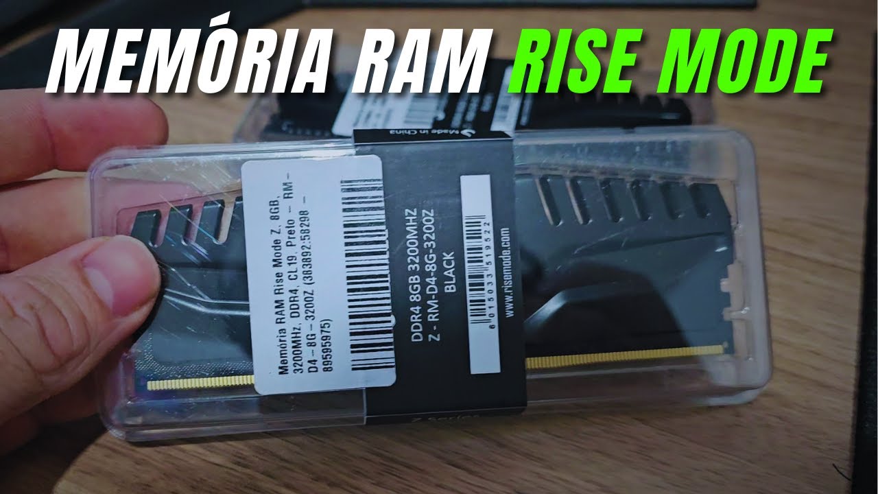 Ram Rise Sensor Memória RAM Rise Mode DDR4 3200Mhz CL19 8GB - YouTube