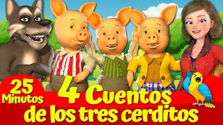 🔴 Cuatro Cuentos de Los Tres Cerditos 🐷🐺🔴I Cuentos De Hadas Españoles by Cuentos Encantadores 6,865 views 2 months ago 23 minutes