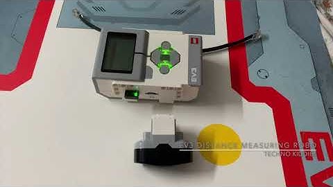 Distance Measuring Robo using MicroPython on Lego EV3 Mindstorm