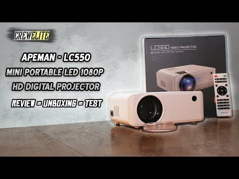 Apeman - LC550 Mini Portable LED 1080P HD Digital Projector | 2020&rsquo;s Best Projector [REVIEW]