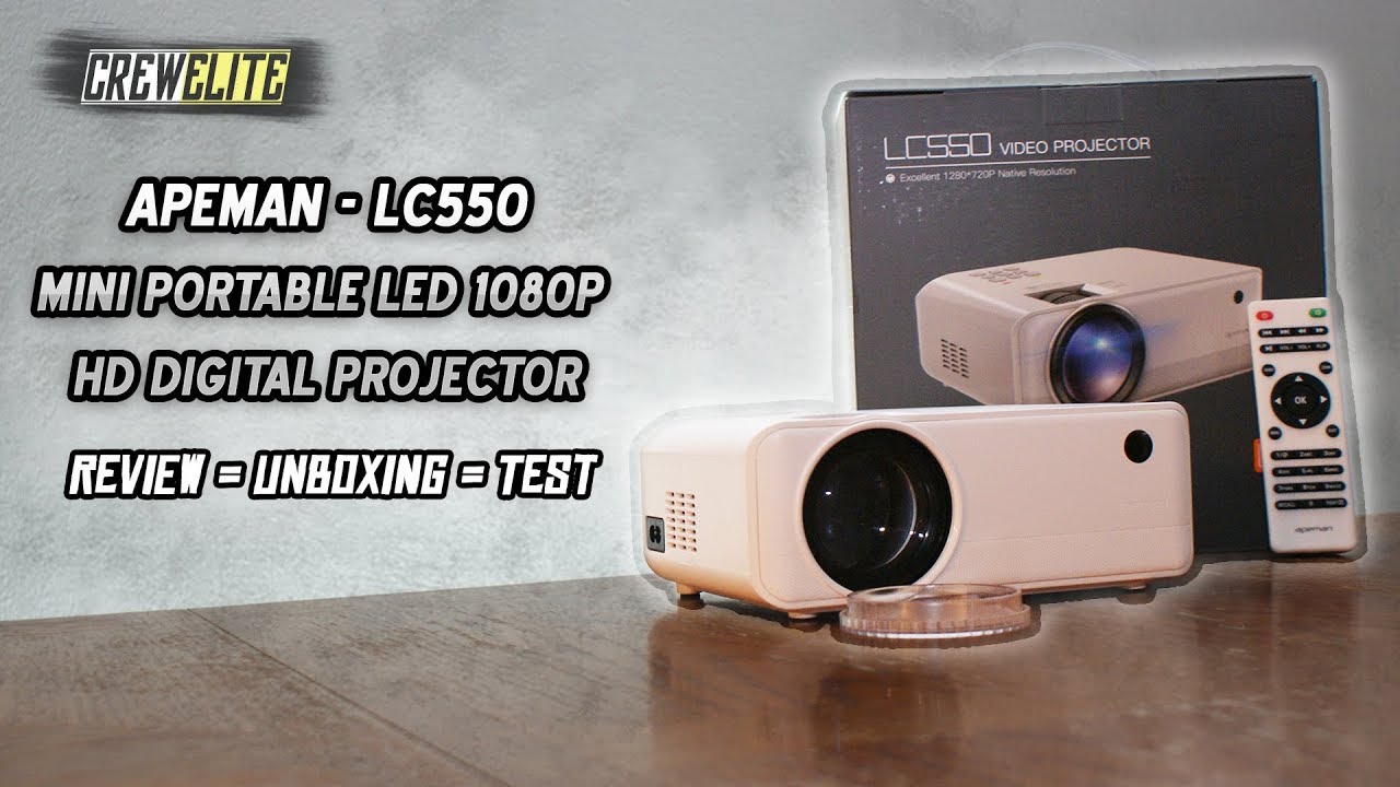 Apeman - LC550 Mini Portable LED 1080P HD Digital Projector