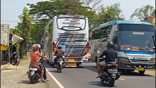 TRIF PERDANA KE PANGANDARAN BUS PECEL BALAP FULL NADA TELOLET BASURI V4 😇🔥