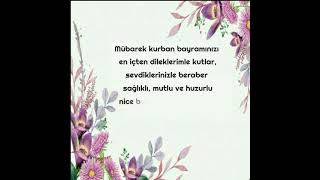 Kurban Bayrz Mübarek Olsun. Sevdi̇kleri̇ni̇zle Beraber Sağlikli Ve Mutlu Ni̇ce Bayramlara.