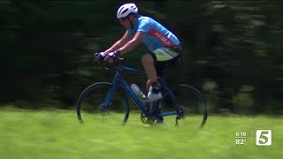 25 years after his multiple sclerosis diagnosis, a man sets out to cycle 125 miles