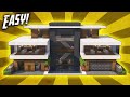 Minecraft how to build a modern mansion house tutorial 43