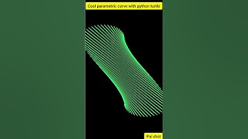 Cool parametric curve with python turtle #shorts 🙂 🙂
