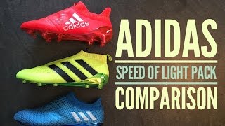 Adidas Speed of Light Pack Comparison | UNBOXING | football boots | HD
