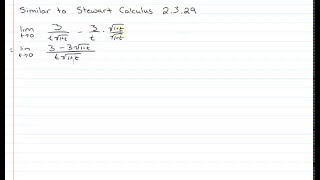 Limit (Similar to Stewart Calculus 2.3.29)