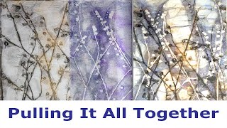 From Botanical Gel Prints to Finished Collage