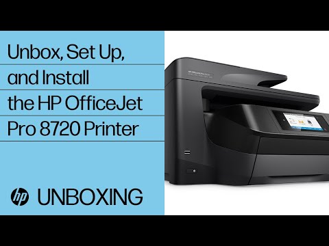 Unboxing, Setting Up, and Installing the HP OfficeJet Pro 8720 Printer | HP OfficeJet | HP