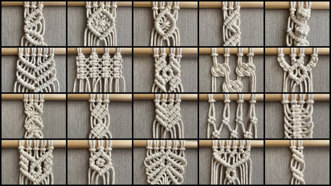 Macramé Knots Patterns: Knitting Macramé Ideas Beginners Can