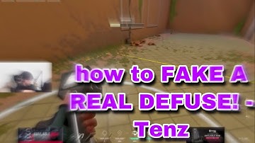 TenZ on FAKE DEFUSE but REAL DEFUSE at the Same Time #valorant